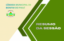 Resumo  - sessão ordinária 002/2026